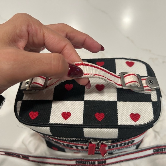 CHRISTIAN DIOR Amour Travel Vanity Canvas Bag with COA and Dust Great Condition - Picture 8 of 10